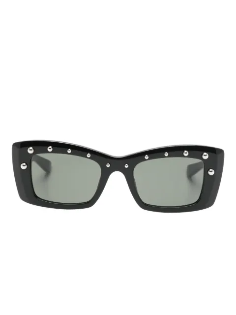 Alexander McQueen Eyewear studded rectangle-frame sunglasses Black AM0526S