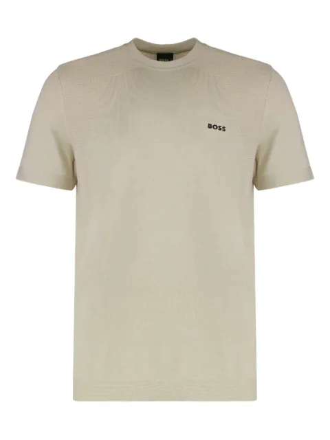BOSS logo short-sleeves T-shirt Neutrals 50520683