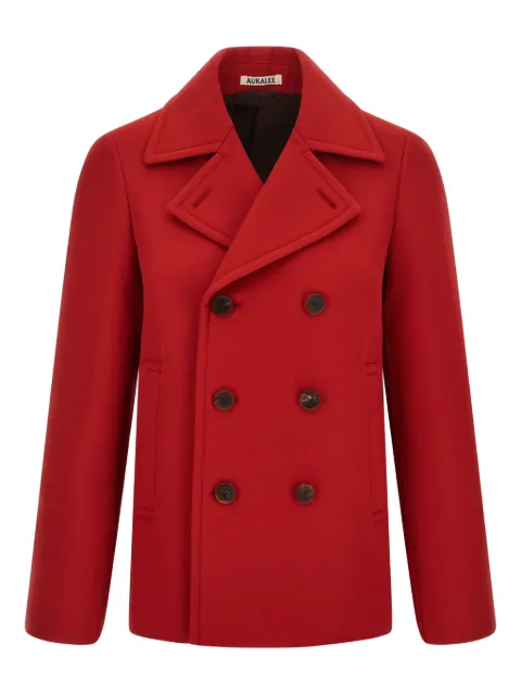 Auralee double-breasted jacket Red A25AC03WDDUSTYRED