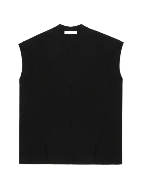 Helmut Lang split wool vest Black P10HW703001