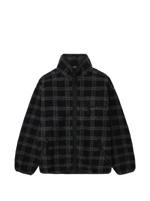 Comme des Garçons Homme zip-up checked overshirt Black HPT019051