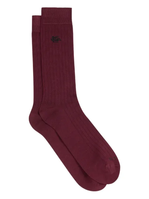 ETRO pegaso logo socks Red MAVA0001AC335