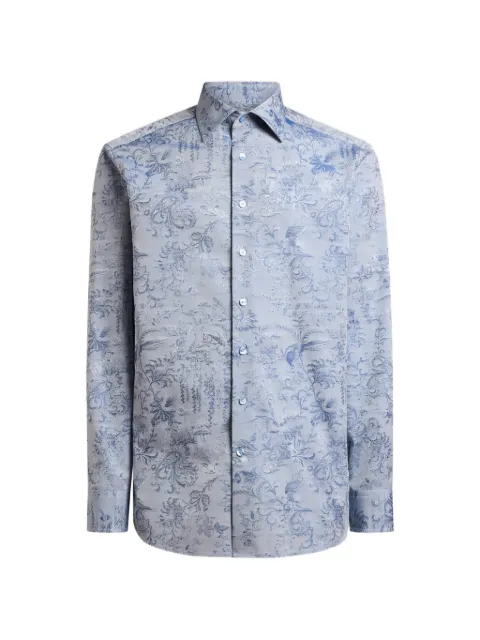 ETRO jacquard floral paisley shirt Blue MRIB002599TJ5E5