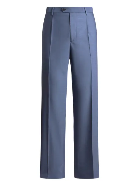 ETRO wool trousers Blue MREA000199TU2N7