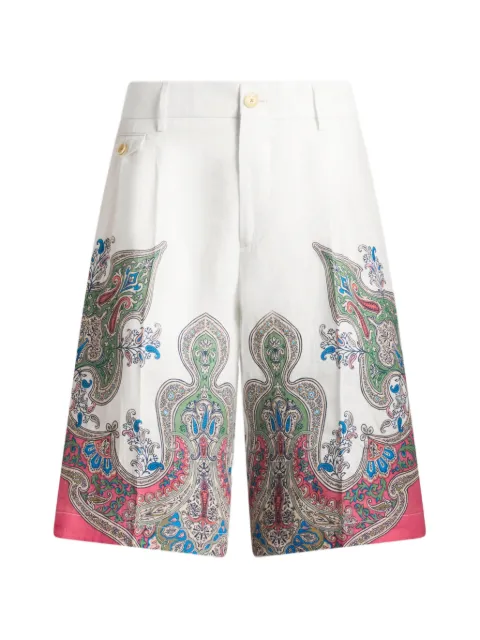 ETRO paisley-print shorts White MREB001499SP304