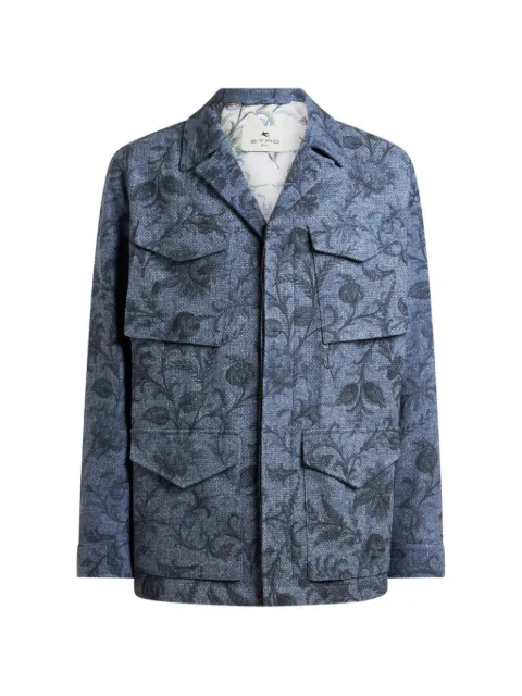 ETRO floral-print jacket Blue MRBA010499SAB41