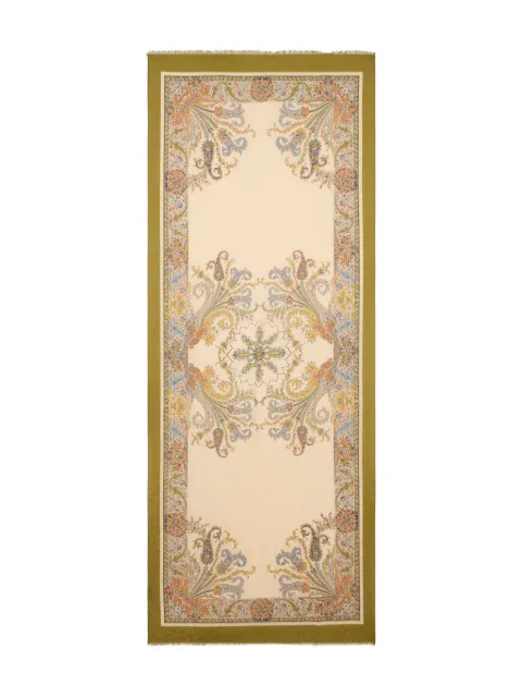 ETRO floral jacquard scarf Neutrals WATA0010AKE22