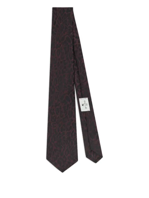 ETRO animal motif silk tie Black MASA0001AV872