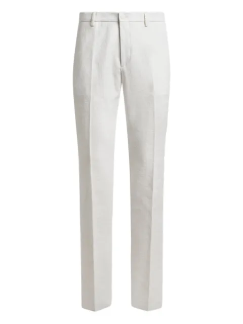 ETRO floral-jacquard trousers White MREA000599TJ5E2