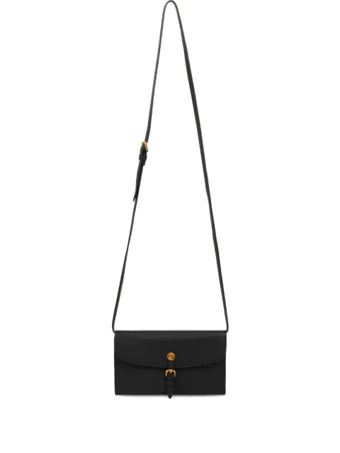 ETRO leather Pony wallet with shoulder strap Black WP2S0005AP340
