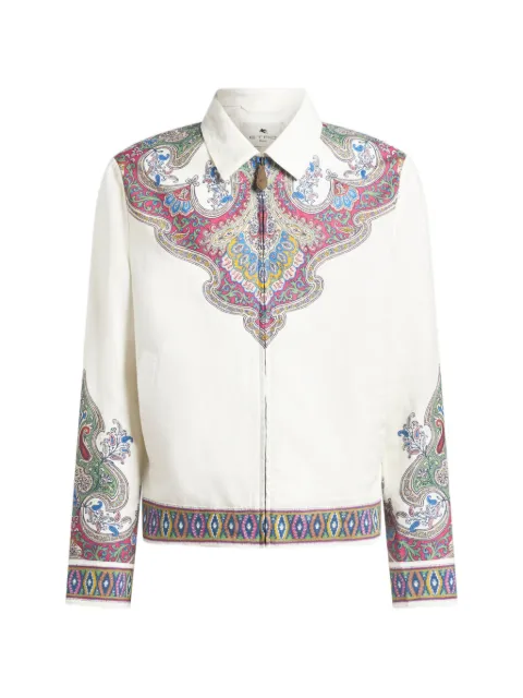 ETRO paisley-print jacket White MRBA009899SP303