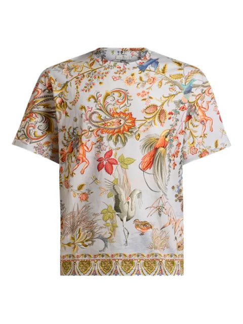 ETRO Fauna-print T-shirt Neutrals MRMA0004AKG42