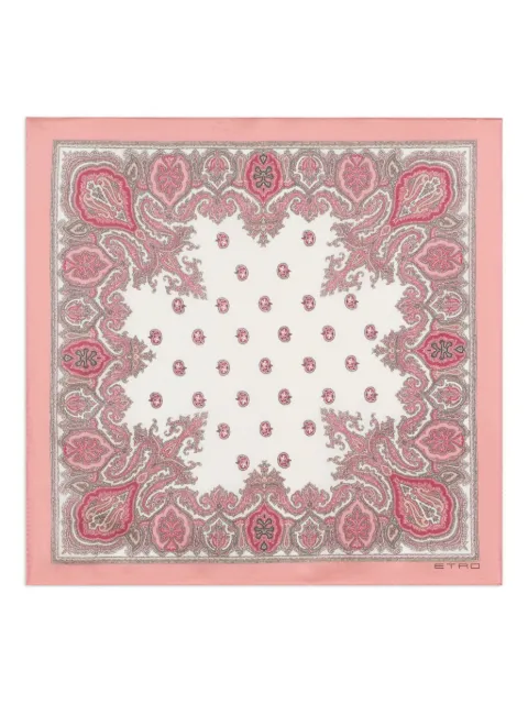 ETRO paisley silk pocket square Pink MAUA0004AKH60