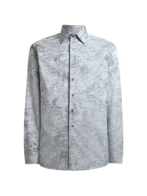 ETRO jacquard floral paisley shirt Grey MRIB002599TJ5E5