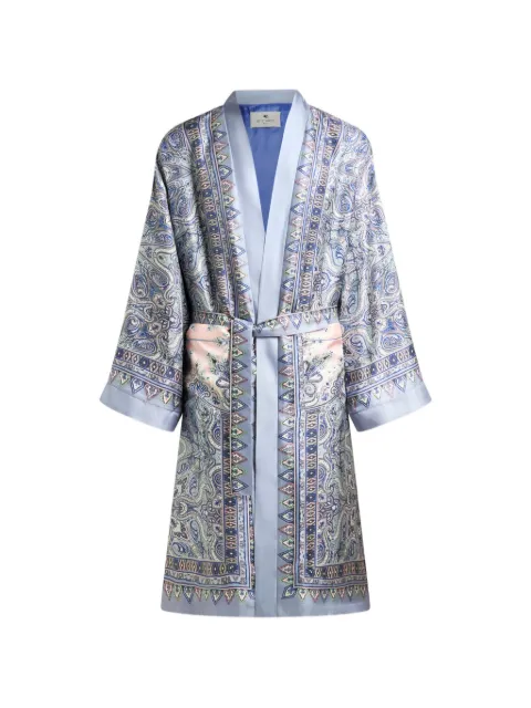 ETRO paisley-print dressing gown Blue MRBD000199SP1O1