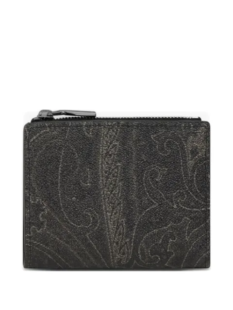 ETRO paisley zip wallet Black MP2D0008AA086