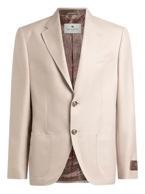 ETRO single-breasted blazer Neutrals MRCA000799TUEN3