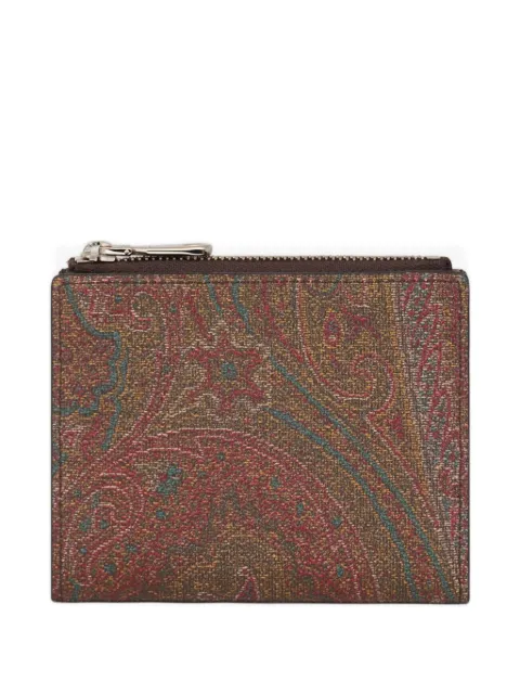 ETRO paisley zip wallet Brown MP2D0008AA086
