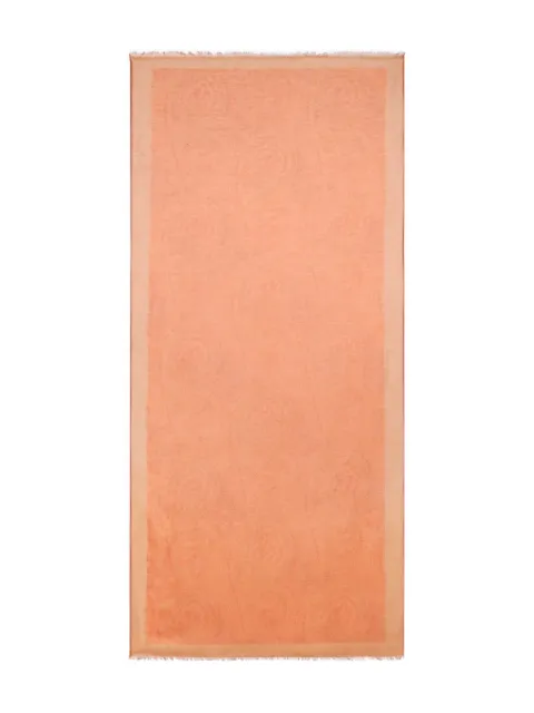 ETRO paisley motif linen-blend scarf Orange MATA0038AKG91
