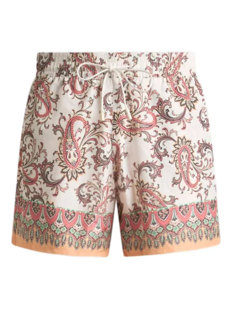 ETRO swim shorts with placed leafy Paisley print Neutrals MRPB000299SPSG3
