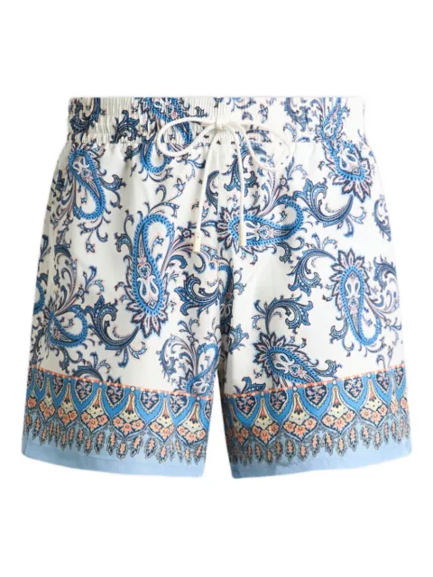 ETRO swim shorts with placed leafy Paisley print White MRPB000299SPSG3