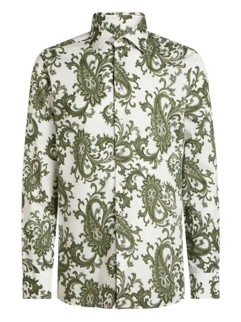 ETRO paisley cotton shirt White MRIB002599SAEG7