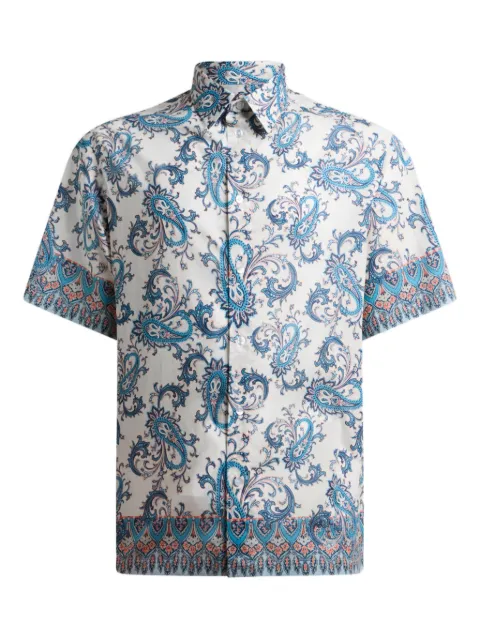 ETRO floral paisley cotton shirt Neutrals MRIC001199SP5G7