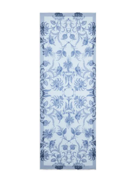 ETRO floral-print scarf Blue MATA0071AKH01