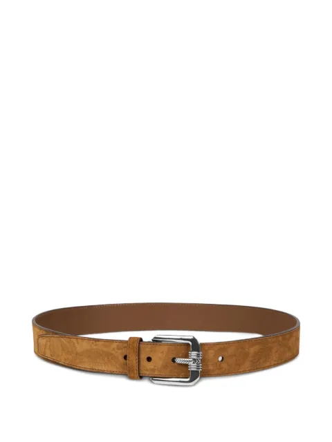 ETRO suede buckle belt Brown MP3B0011AKH42