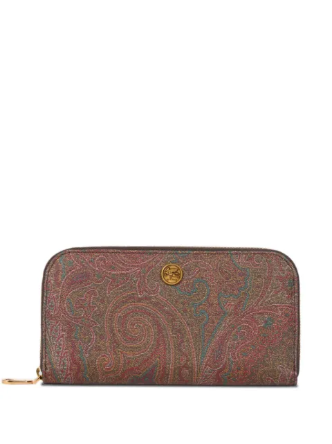 ETRO Arnica paisley-print zip-around wallet Brown WP2D0006AA027