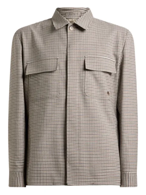 ETRO gingham jacket Brown MRCA007699TQB85