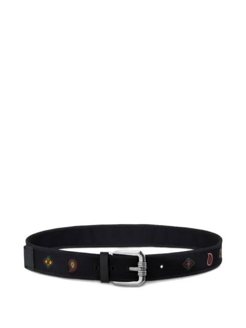 ETRO embroidered belt Blue MP3B0011AR470