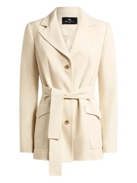 ETRO belted field jacket Neutrals WRCA011599TU4G4