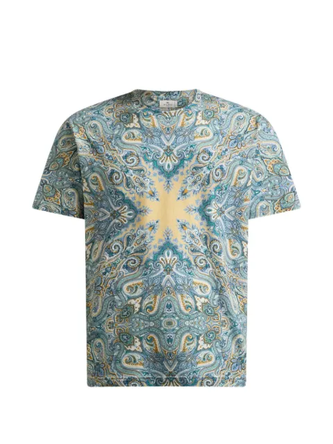 ETRO paisley-print T-shirt Blue MRMA0002AKI10