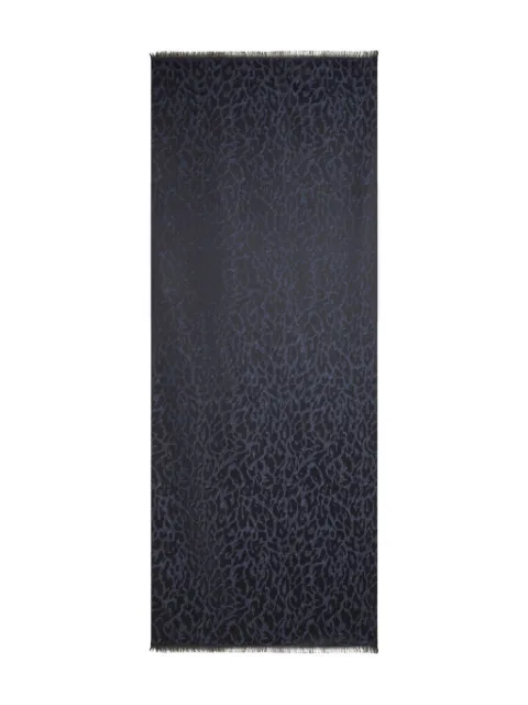 ETRO animal-motif wool scarf Black MATA0068AV873