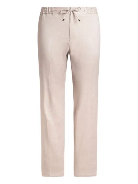 ETRO linen twill trousers Neutrals MRED000699TUCI7