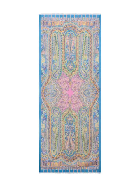 ETRO cashmere scarf Blue WATA0010AKF47