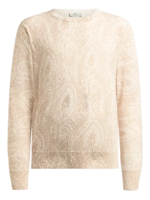 ETRO floral-motif sweater Neutrals MRKF0096AKG63