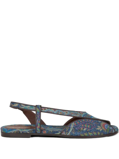 ETRO low jacquard denim sandals Blue WS4F0035AT281
