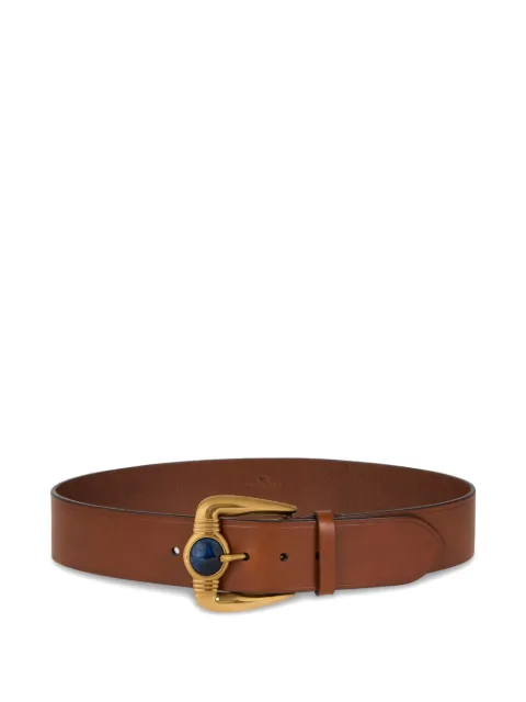 ETRO leather belt with jewel buckle Brown WP3B0065AP350