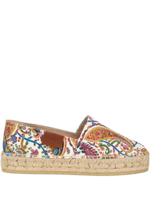 ETRO printed cotton espadrilles White WS4G0002AKG79