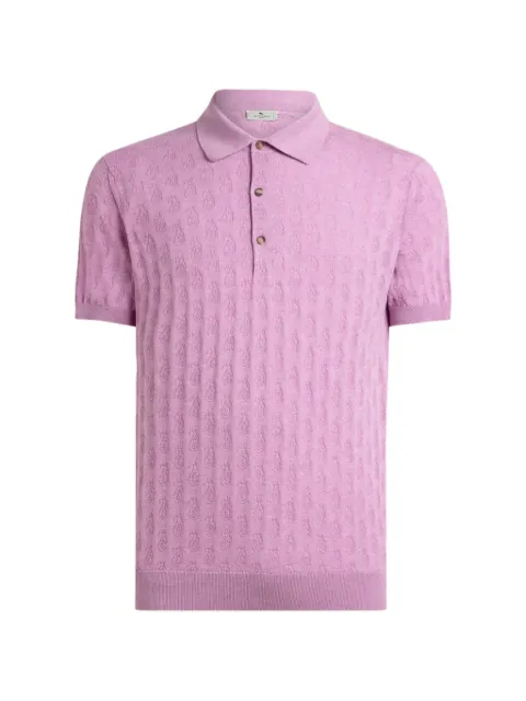 ETRO paisley-motif polo shirt Pink MRKF0004AU137