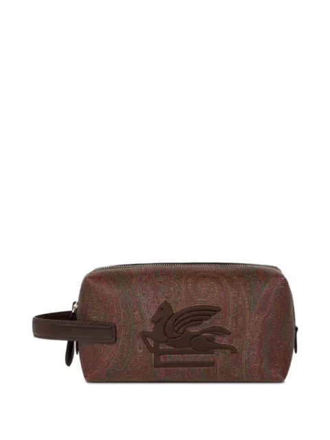ETRO pegaso embroidery arnica pouch Brown MP2C0009AA086