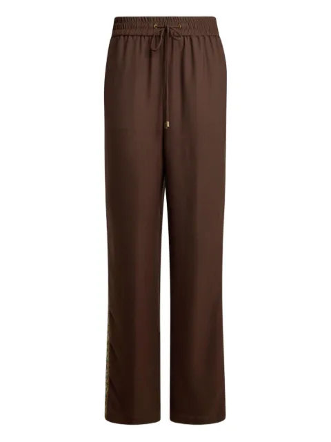 ETRO drawstring wide-leg trousers Brown WREA007299TUSO5