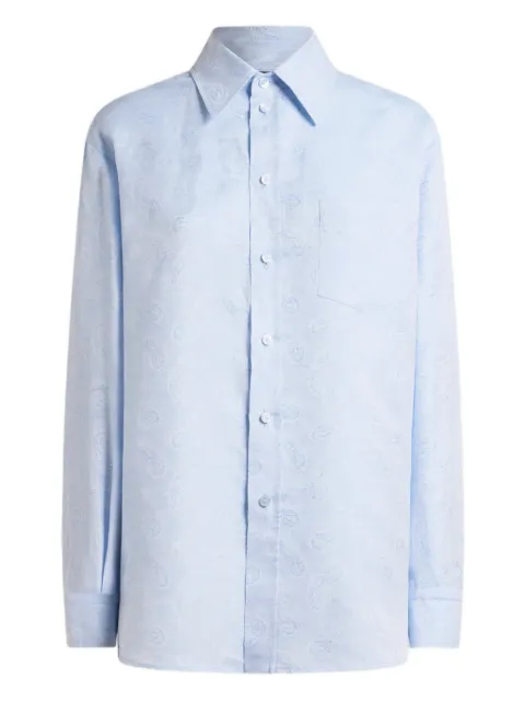 ETRO paisley jacquard shirt Blue WRIA008299TJEJ1