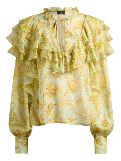 ETRO floral top Yellow WRJA016599SADI2