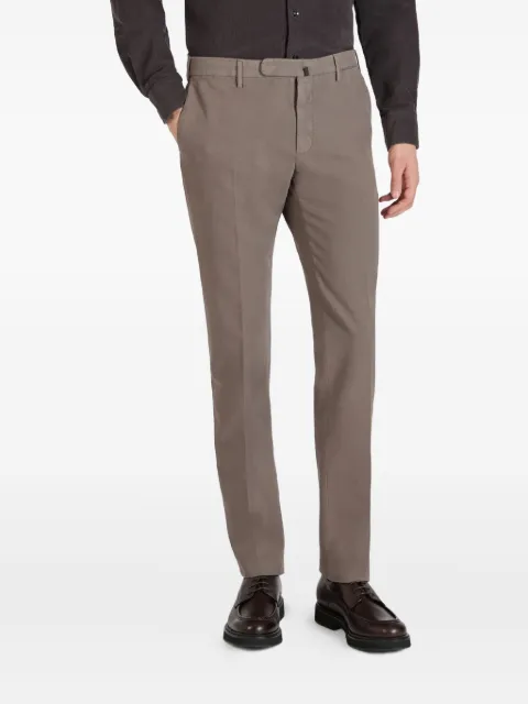 Incotex pressed-crease regular trousers Brown 1W00304539D929