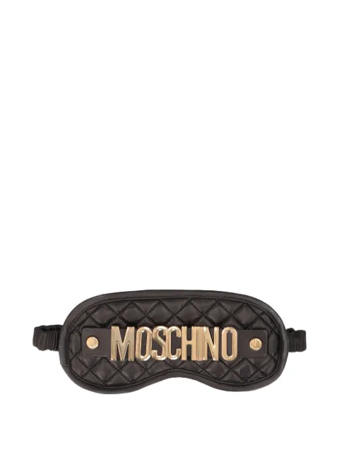 Moschino Pre-Owned x H&M quilted logo-detail sleeping mask Black WCV250876