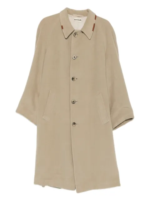 A.N.G.E.L.O. Vintage Upcycling single-breasted buttoned coat Neutrals AU450UN