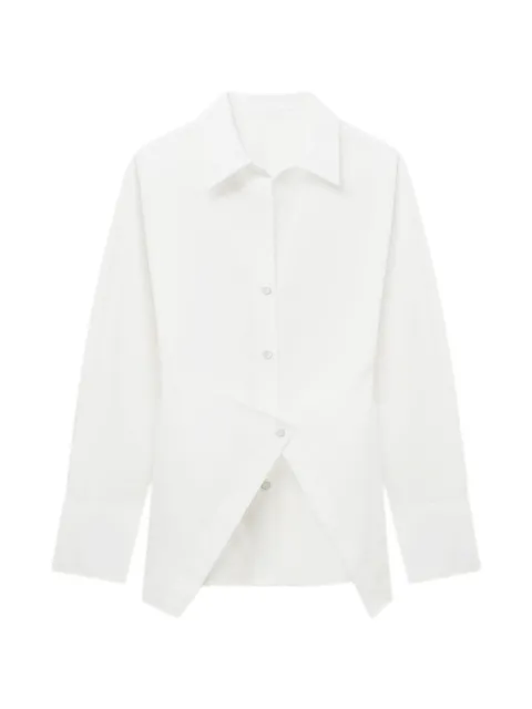 Helmut Lang button asymmetric cotton shirt White P09HW507100